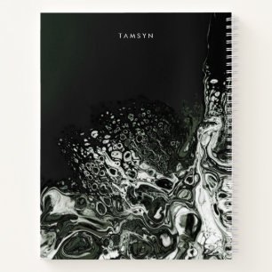 Personalised Metallic Cover Minimalist Sketchbook Notebook