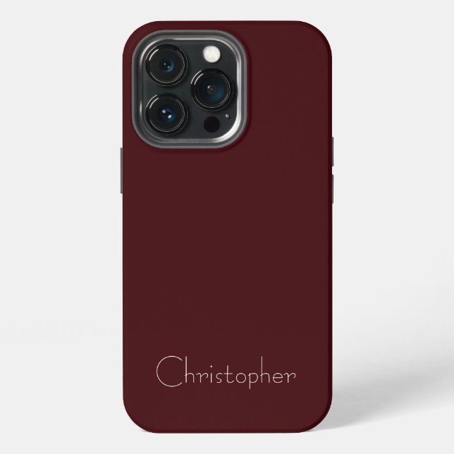 Personalised Metallic dark sienna Radial Texture iPhone Case (Back)