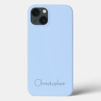 Personalised Metallic light blue Radial Texture