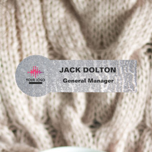 Personalised Metallic Name Badge for Employees