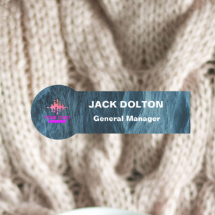 Personalised Metallic Name Badge for Employees