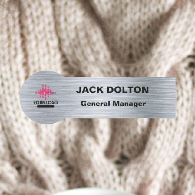 Personalised Metallic Name Tag for Staff (Creator Uploaded)