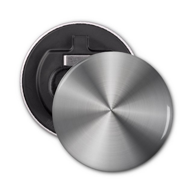 Personalised Metallic Radial Texture Bottle Opener (Front)