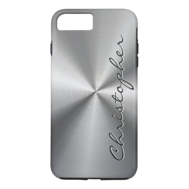 Personalised Metallic Radial Texture Case-Mate iPhone Case (Back)