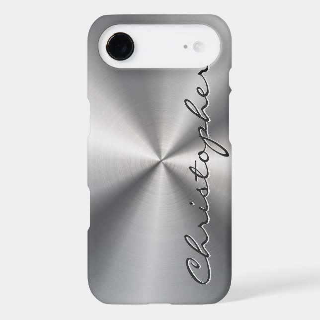 Personalised Metallic Radial Texture Case-Mate iPhone Case (Back)