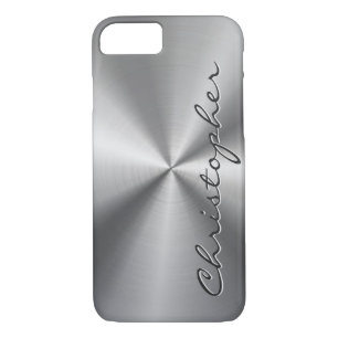 Personalised Metallic Radial Texture iPhone 8/7 Case