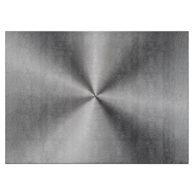 Personalised Metallic Radial Texture Cutting Board (Front)