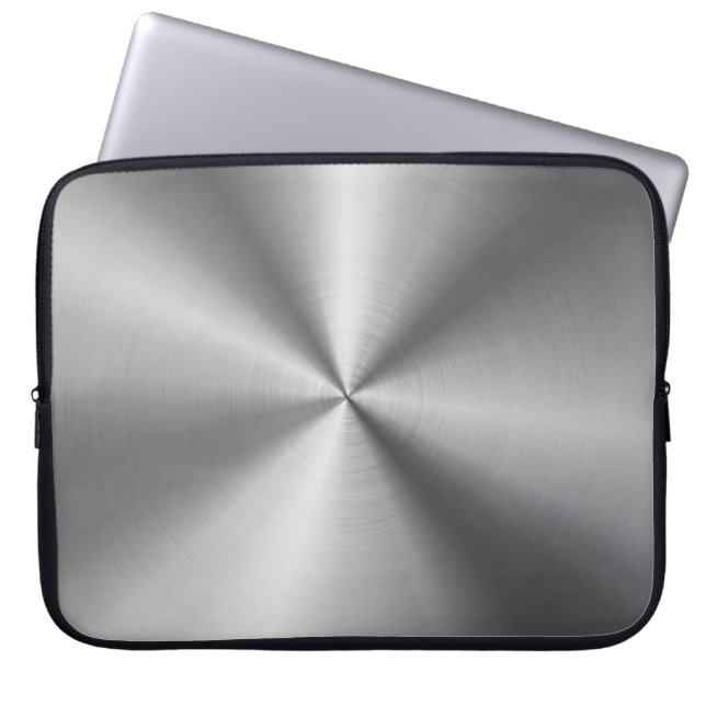Personalised Metallic Radial Texture Laptop Sleeve (Front)