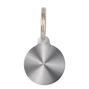 Personalised Metallic Radial Texture Pet Tag