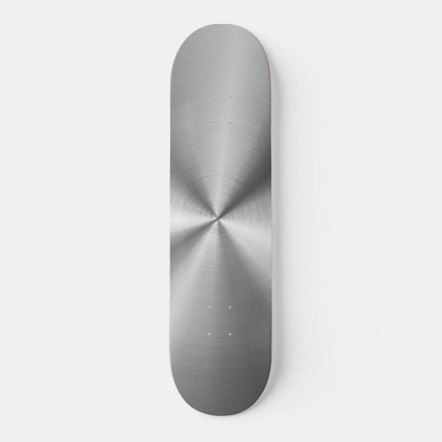 Personalised Metallic Radial Texture Skateboard (Front)