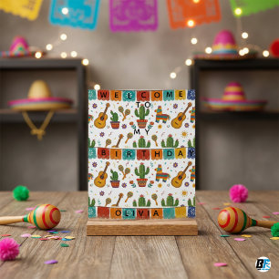 Personalised Mexican Fiesta Birthday Acrylic Sign