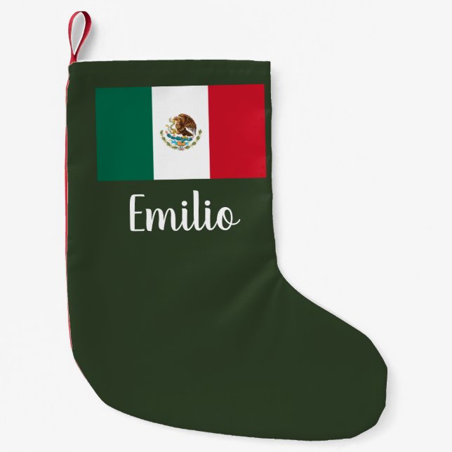 Personalised Mexican flag Christmas stocking (Front)
