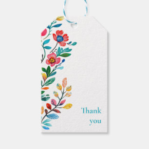 Personalised Mexican Floral Couples Shower  Gift Tags
