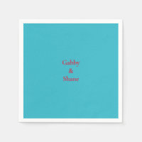 Personalised Mexican Turquoise Couples Shower