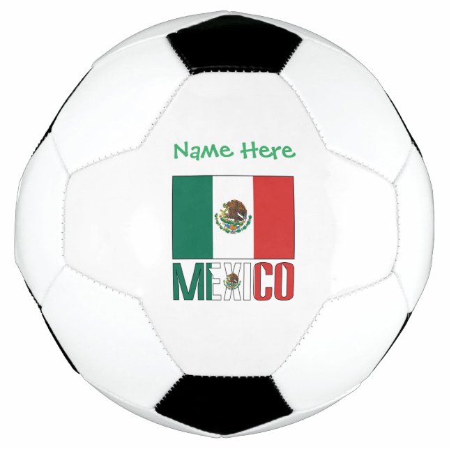 Personalised Mexico Flag Football (Front)