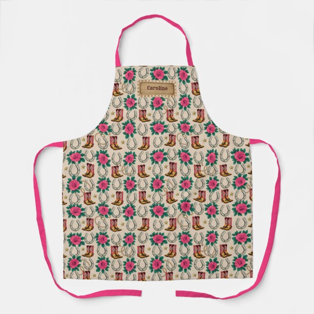 Personalised Midwest Princess designer Apron (Front)