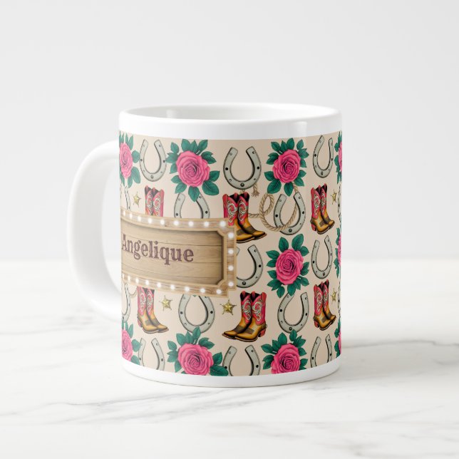 Personalised Midwest Princess designer Large Coffee Mug (Front Left)
