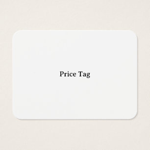 Personalised Mighty, 3.5" x 2.5" Price Tag