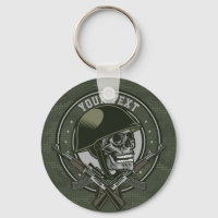 Personalised Military Camo Soldier Skull and Guns
