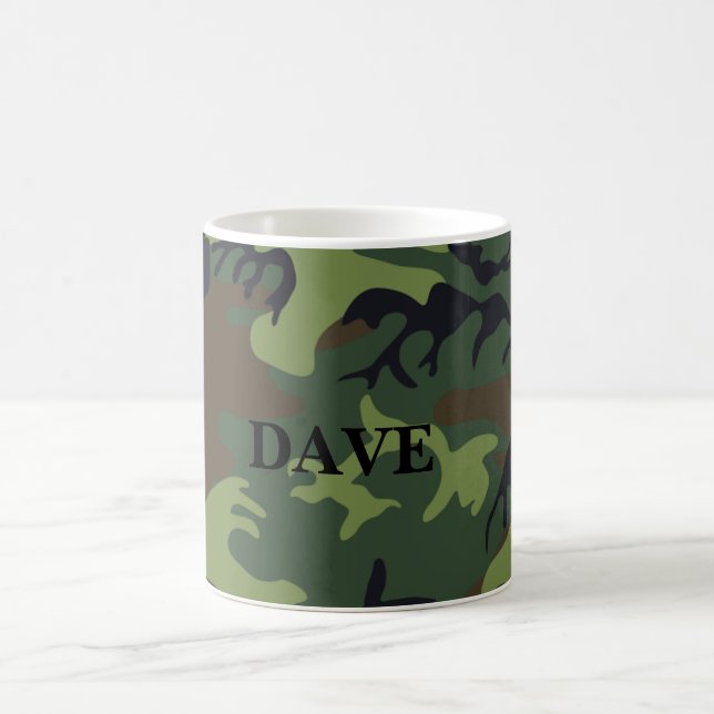 Personalised Military Pattern Coffee Mug (Center)