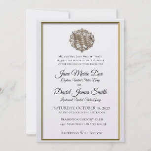 Personalised Military Wedding Invitation