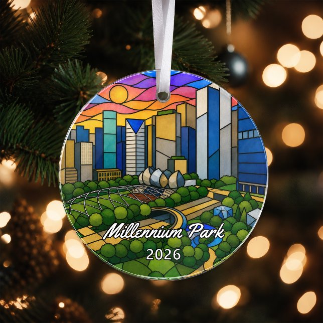 Personalised Millennium Park Acrylic Ornament, Cus Ornament (Creator Uploaded)