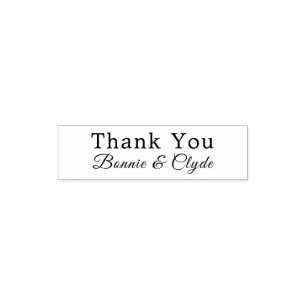 Personalised Mini 1.4x0.4 Thank You Self-inking Stamp