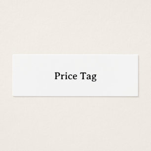 Personalised Mini 3.0" x 1.0" Price Tag