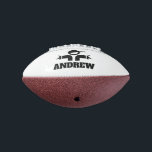 Personalised mini football with custom name american football<br><div class="desc">Personalised mini football with custom name and player logo. Cool sports present for children and adults. Add your own name or quote. Customisable colour for favourite team. Cool ball game for great son, grandson, nephew, cousin, little brother, friend, family, grandchildren, teen, teenager, coach, dad, players, fans, coworker, colleague etc. Also...</div>