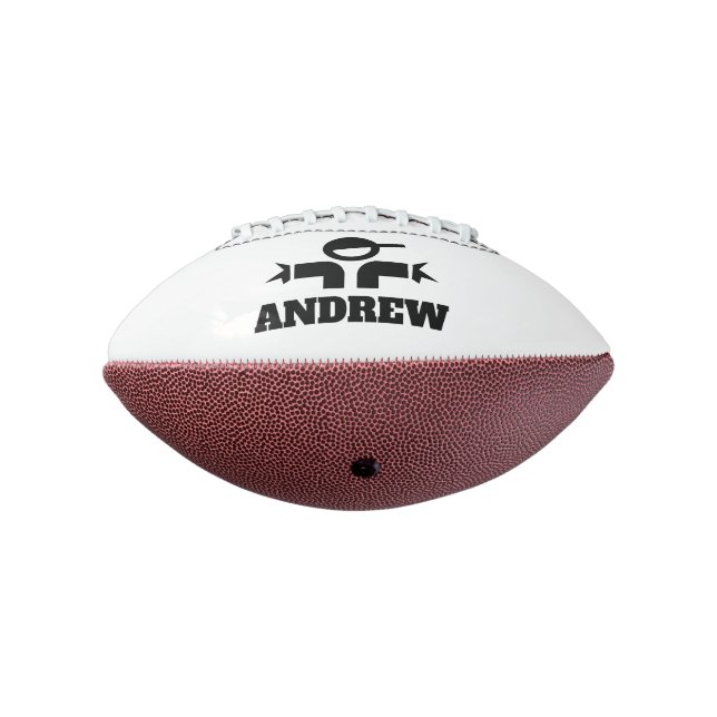 Personalised mini football with custom name american football (Rotated 270)