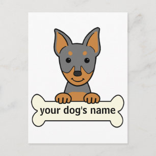 Personalised Miniature Pinscher Postcard