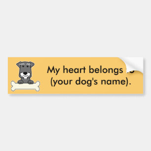 Personalised Miniature Schnauzer Bumper Sticker