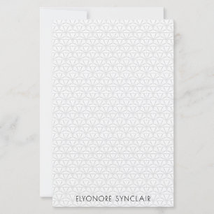 Personalised Minimal Elegant Geometric Art Deco
