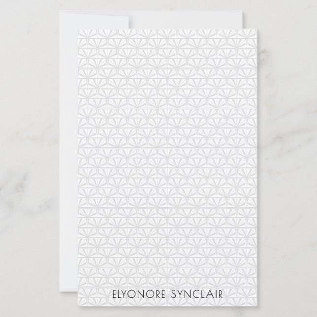 Personalised Minimal Elegant Geometric Art Deco (Front)