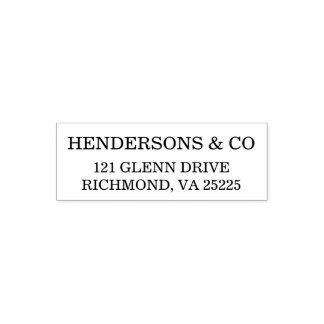 Personalised Minimal Modern Name Return Address Se Self-inking Stamp