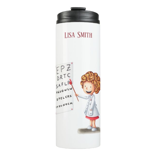 Personalised Minimal Nurse Graduation  Thermal Tumbler (Front)