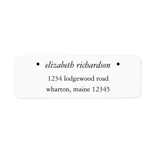 Personalised Minimalist-1 W&B  (Front)