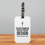 Personalised Minimalist Blank Company Branded  Luggage Tag<br><div class="desc">Travel in style while promoting your brand with this Personalised Minimalist Blank Company Branded Luggage Tag. Featuring a clean, modern design, this tag is ready for your custom logo, business name, or contact details—perfect for corporate travel, client gifts, employee swag, or trade show giveaways. Made from durable materials with a...</div>