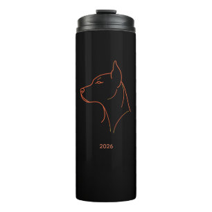 Personalised Minimalist Doberman Line Art Mug