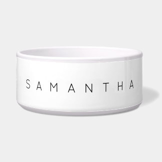 Personalised Minimalist Dog or Cat Pet Water Bowl
