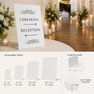 Personalised Minimalist Event Standing Sign