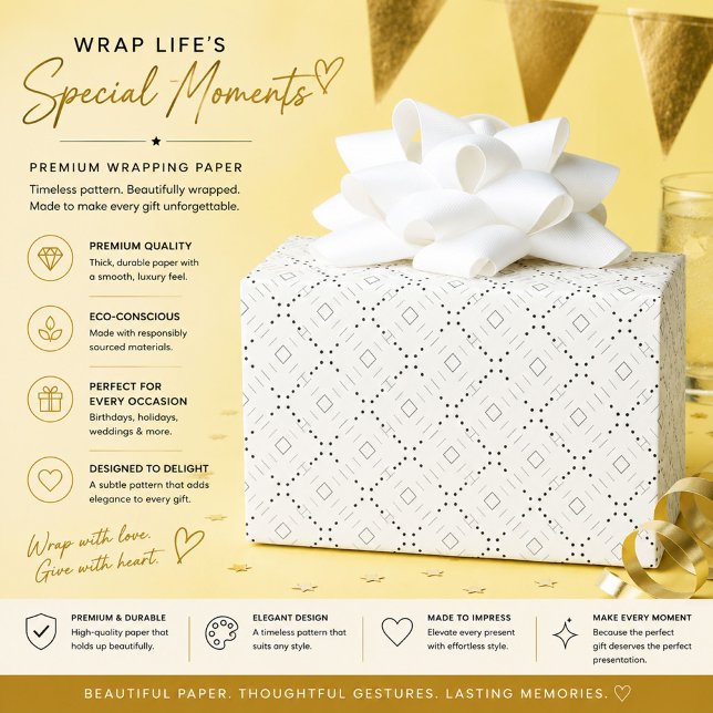 Personalised Minimalist Gift Wrapping Paper (Creator Uploaded)