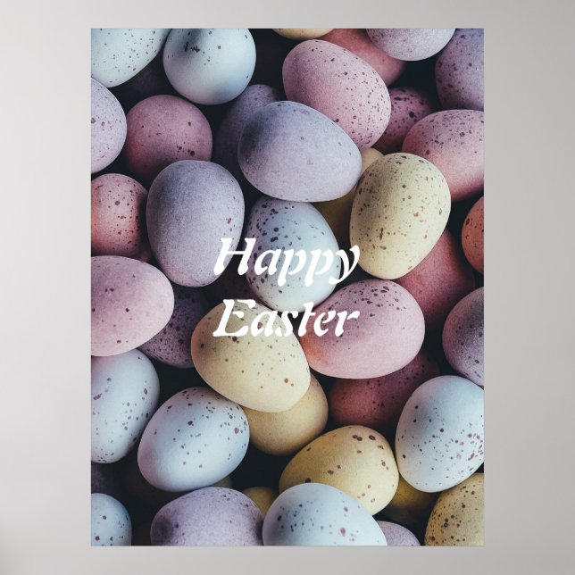 Personalised/ Minimalist/ Happy Easter Poster (Front)