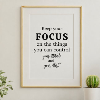 Personalised Minimalist Motivational Typography Poster