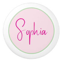 Personalised Minimalist Name Pink