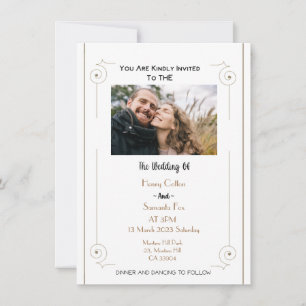 Personalised Minimalist Photo Invitation