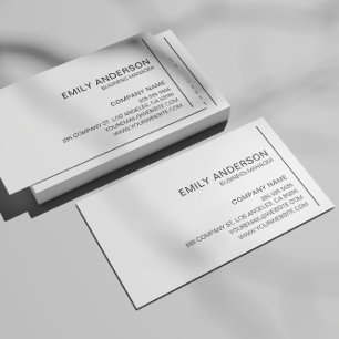 Personalised Minimalist Professional Business Card
