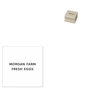 Personalised Minimalist Vintage Farm Fresh Eggs Rubber Stamp