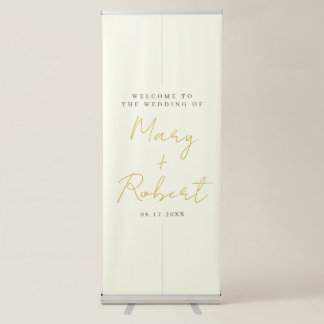 Personalised Minimalist Wedding Welcome Banner