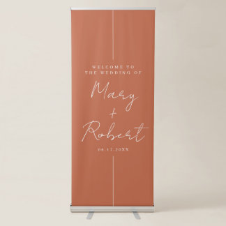 Personalised Minimalist Wedding Welcome Banner